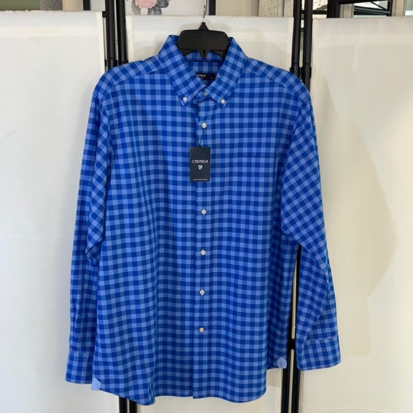 CRÉMIEUX Classics Cotton Long Sleeve Button Down Shirt Size Large NWT - Picture 1 of 16